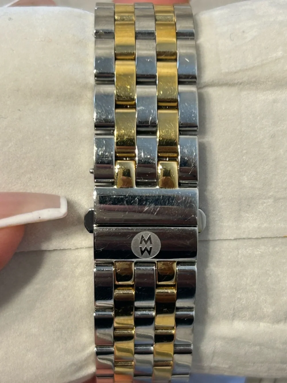 Michele Two-Tone Silver & Gold‎ Urban Mini Watch
